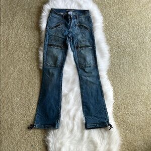 Y2K Vintage Guess Blue Cargo Jeans